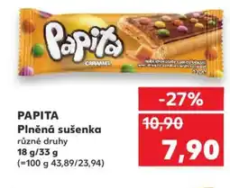 Kaufland PAPITA Plněná sušenka nabídka