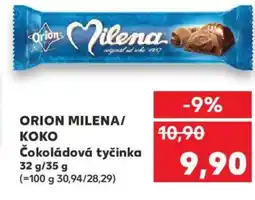 Kaufland ORION MILENA/ KOKO Čokoládová tyčinka nabídka