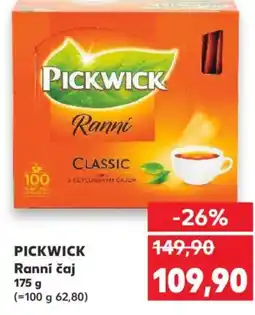 Kaufland PICKWICK Ranní čaj nabídka
