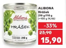 Kaufland ALIBONA Hrášek nabídka