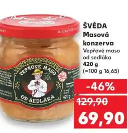 Kaufland ŠVÉDA Masová konzerva nabídka