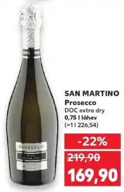 Kaufland SAN MARTINO Prosecco nabídka