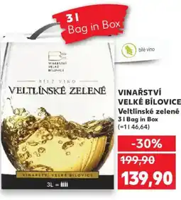 Kaufland VINAŘSTVÍ VELKÉ BÍLOVICE Veltlínské zelené nabídka