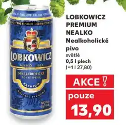 Kaufland LOBKOWICZ PREMIUM NEALKO Nealkoholické pivo nabídka