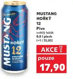 Kaufland MUSTANG HOŘKÝ 12 Pivo nabídka