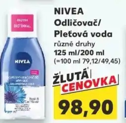Kaufland NIVEA Odličovač/ Pleťová voda nabídka
