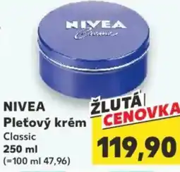 Kaufland NIVEA Pleťový krém Classic nabídka