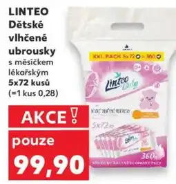 Kaufland LINTEO Dětské vlhčené ubrousky nabídka