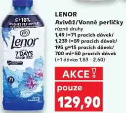 Kaufland LENOR Aviváž/Vonné perličky nabídka