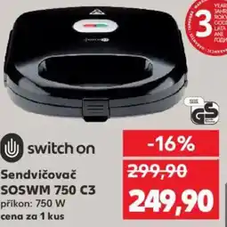 Kaufland Sendvičovač SOSWM 750 C3 nabídka