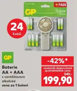 Kaufland Baterie AA + AAA s ventilátorem alkalické nabídka