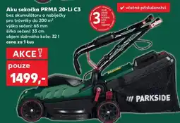 Kaufland PARKSIDE Aku sekačka PRMA 20-Li C3 nabídka