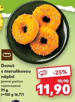 Kaufland Donut s meruňkovou náplní nabídka