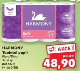 Kaufland HARMONY Toaletní papír Flora/Dino 3vrstvý nabídka
