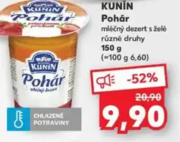 Kaufland KUNIN Pohár mléčný dezert s želė nabídka