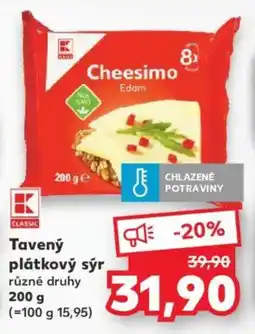 Kaufland Tavený plátkový sýr nabídka