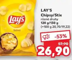 Kaufland LAY'S Chipsy/Stix nabídka