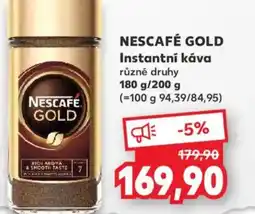 Kaufland NESCAFÉ GOLD Instantní káva nabídka