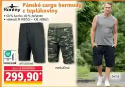 Norma Pánské cargo bermudy Ronley z teplákoviny nabídka