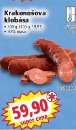 Norma Krakonošova klobása nabídka