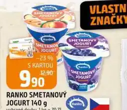 Trefa RANKO SMETANOVÝ JOGURT 140 g nabídka