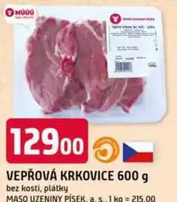 Trefa VEPŘOVÁ KRKOVICE 600 g bez kosti, plátky nabídka