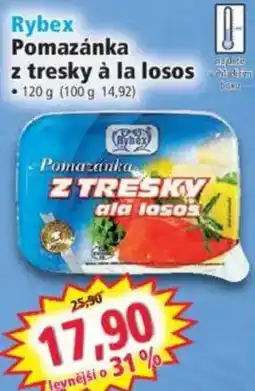 Norma Rybex Pomazánka z tresky à la losos cham nabídka