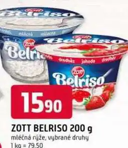 Trefa Zott Belriso mléčná rýže různé příchutě 200g nabídka