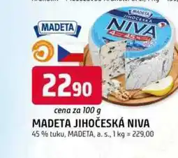 Trefa MADETA JIHOČESKÁ NIVA 45% tuku, 100g nabídka