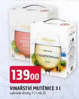 Trefa VINAŘSTVÍ MUTĚNICE 3 l nabídka