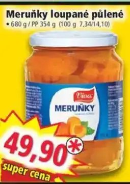Norma Meruňky loupané půlené nabídka