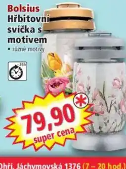 Norma Bolsius Hřbitovní svíčka s motivem nabídka