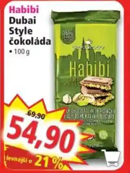 Norma Habibi Dubai Style čokoláda nabídka