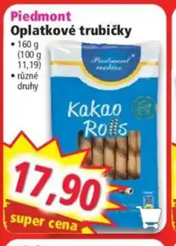 Norma Piedmont Oplatkové trubičky nabídka