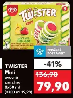 Kaufland TWISTER Mini ovocná zmrzlina nabídka