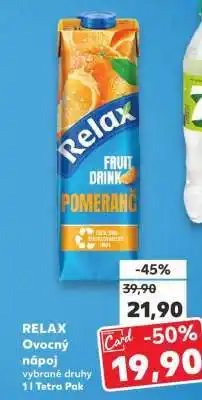 Kaufland RELAX ovocný nápoj nabídka