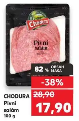 Kaufland Chodura Pivní salám 100 g nabídka