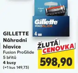 Kaufland GILLETTE Náhradní hlavice Fusion ProGlide nabídka