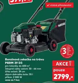 Kaufland Benzínová sekačka na trávu PBRM 39 D3 nabídka