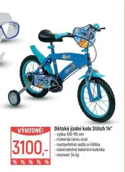 Globus Dětské jízdní kolo Stitch 14 nabídka