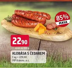 Terno Klobása s čedarem nabídka