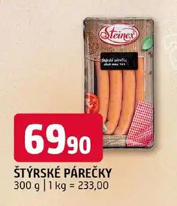 Terno Štýrské párečky nabídka