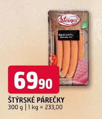 Terno Štýrské párečky nabídka