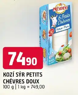Terno PRESIDENT Kozí sýr petits chévres doux nabídka