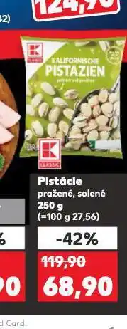 Kaufland Pistácie pražené, solené nabídka