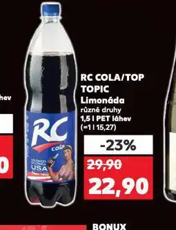 Kaufland Rc cola / top topic nabídka