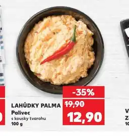 Kaufland Palivec s kousky tvarohu nabídka