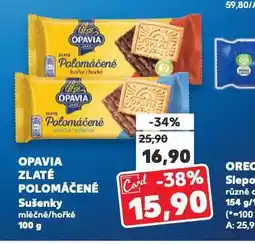 Kaufland Opavia zlaté polomáčené nabídka