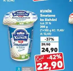 Kaufland Kunín smetana ke šlehání 31% nabídka