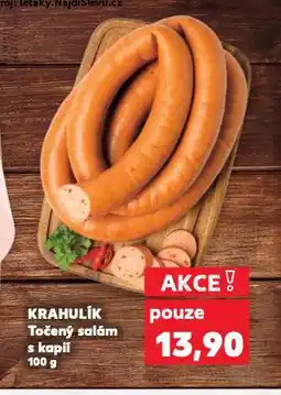 Kaufland Točený salám s kapií nabídka
